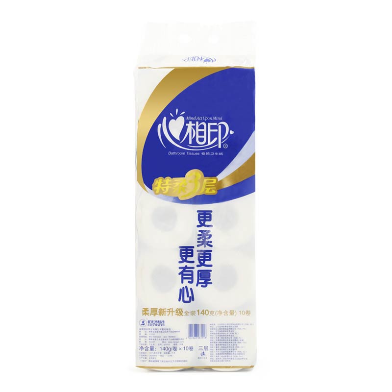 心相印 BT910 特柔3层140g卷纸  10卷/提