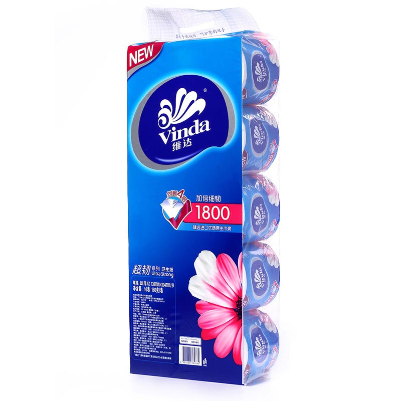维达（Vinda）V4688超韧4层卷纸 180g*10卷/